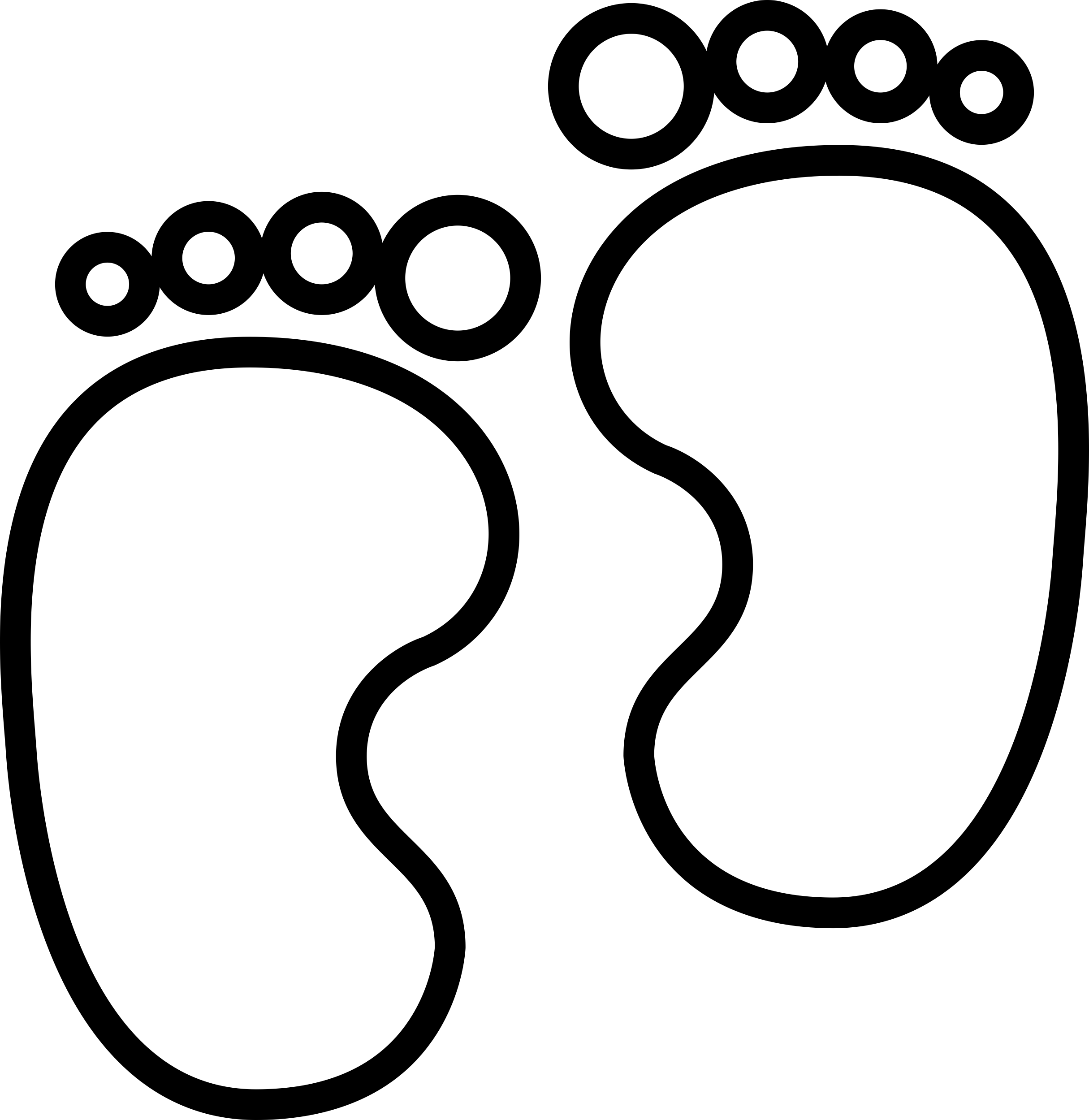Baby Footprints Outline Svg Vector Free Vectors